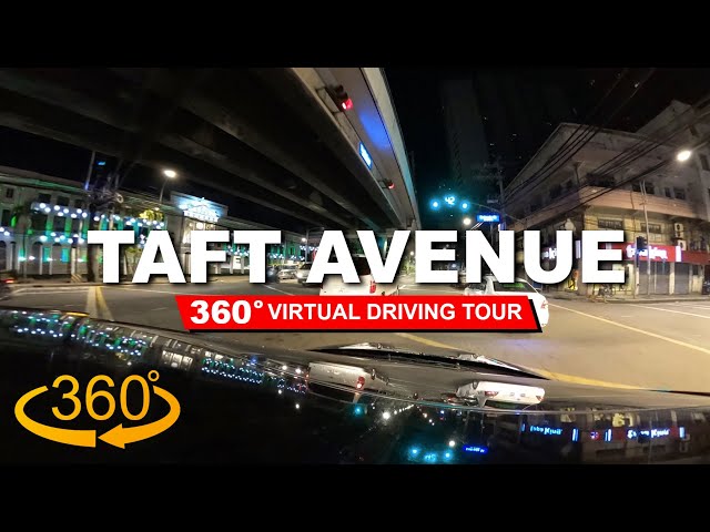 360º Tour From Home TV | Night drive tour from Taft Ave. to Jones Bridge | Manila, Philippines