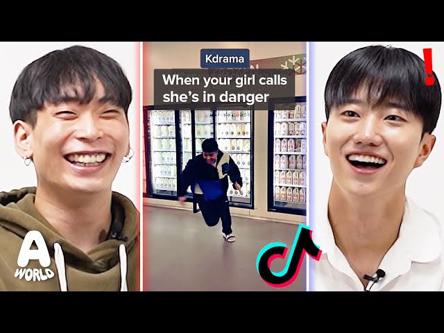 Koreans React To K drama VS Regular Shows TIKTOK!