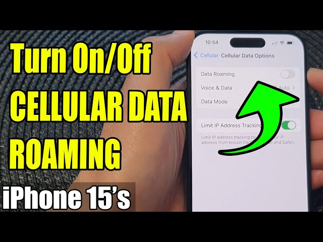 iPhone 15/15 Pro Max: How to Turn On/Off CELLULAR DATA ROAMING