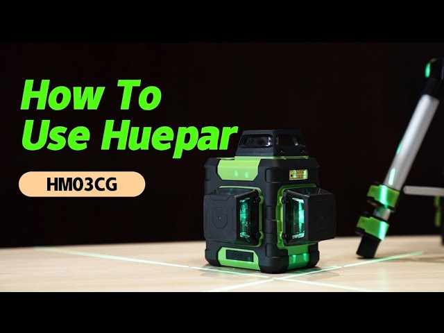 How To Use Huepar HM03CG Self-leveling Laser Level  #hueparlaserlevel