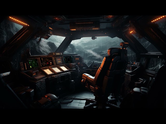 Peaceful? Rain from LV-223. Spaceship Cockpit Sci-Fi Ambiance for Sleep, Study, Relaxation
