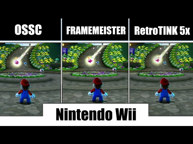 Super Mario Galaxy: OSSC vs Framemeister vs. RetroTINK 5x | Nintendo Wii 480p Best HDMI Adapters