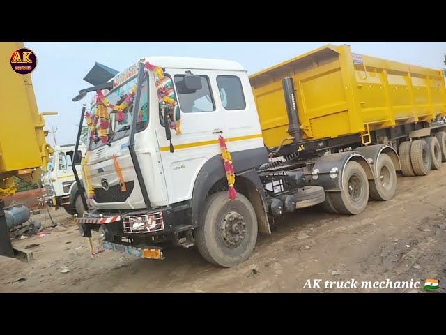 Tata 5530.s BS6 triple trailer 5530.S full review AK truck mechanic #tata5530.s #22wheeler #bs6