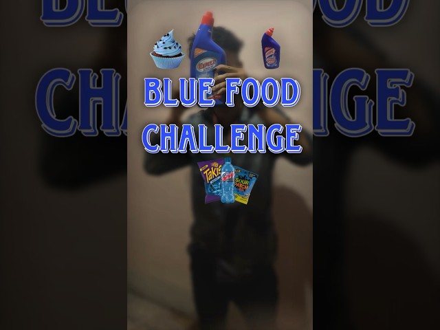 24Hours blue food Challenge 🤣 #shortvideo #minivlog #bengaliminivlog #bengalivlog #bluefood #blue