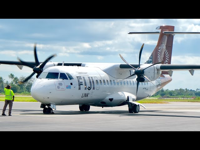 Onboard an Aerospatiale ATR-72-600 with Fiji Airways from Nadi to Suva - FJ7 Trip Report (4K)
