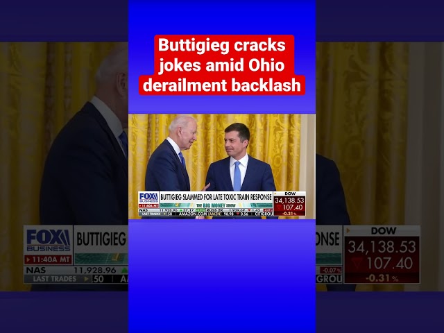 Pete Buttigieg slammed for late response to Ohio toxic train derailment #shorts