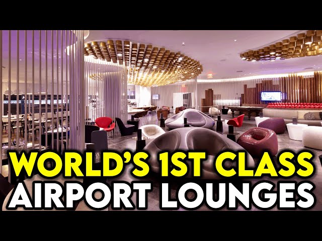 Top 10 Most LUXURIOUS and EXPENSIVE FIRST CLASS AIRPORT LOUNGES in the WORLD 2023 💎