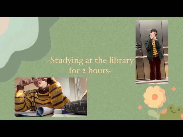 Study with me at the library for 2 hours!