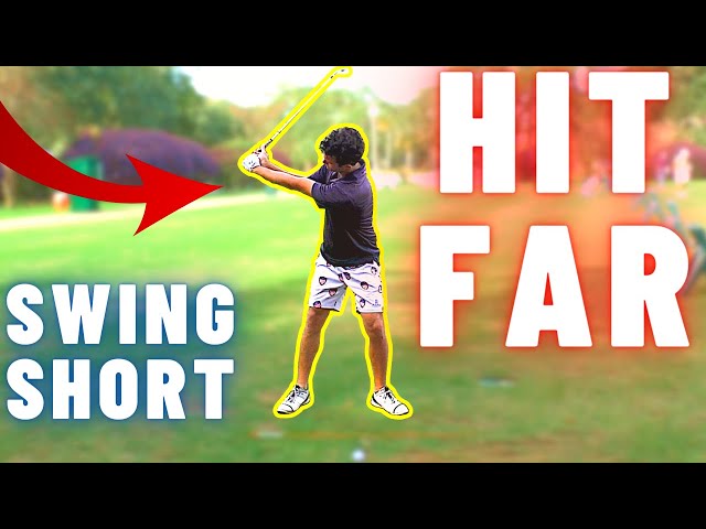 Swing SHORTER Hit FARTHER - The Best Golf Ball Striking Tip You Need to Know