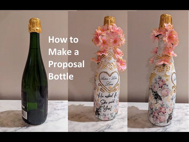 Proposal bottle - The secrets behind Stunning DIY wine bottle decoration