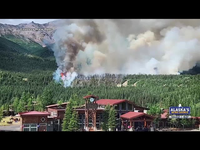 Wildfire prompts evacuations near Denali National Park entrance along Parks Highway