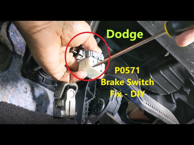 Dodge P0571 Brake Switch $15 Fix DIY | Chrysler RAM Cruise Control A Circuit Malfunction P0572 P0573