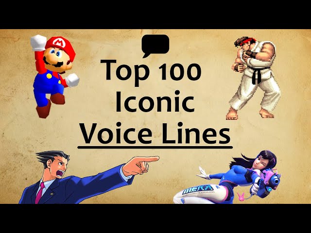 100 Most Iconic Video Game Voice Lines (1991-2020)