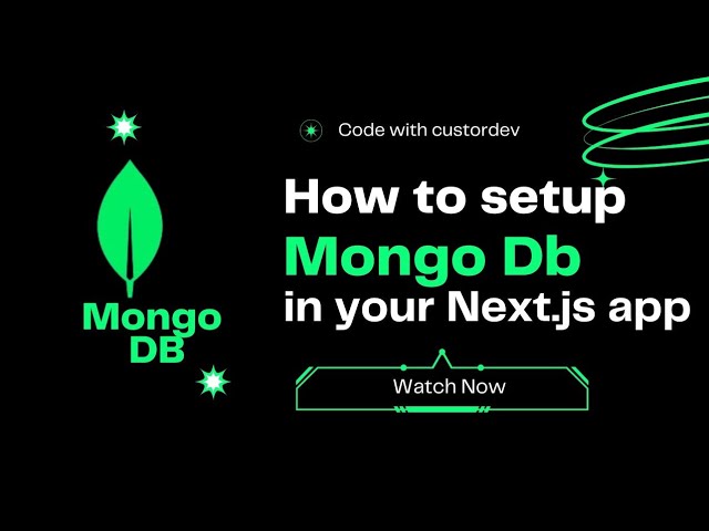 How to setup MongoDB in your Next.js app