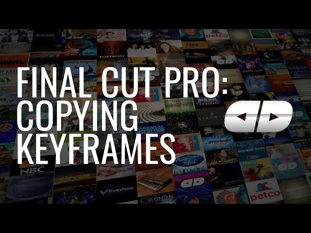 Final Cut Pro: How to Copy Keyframes