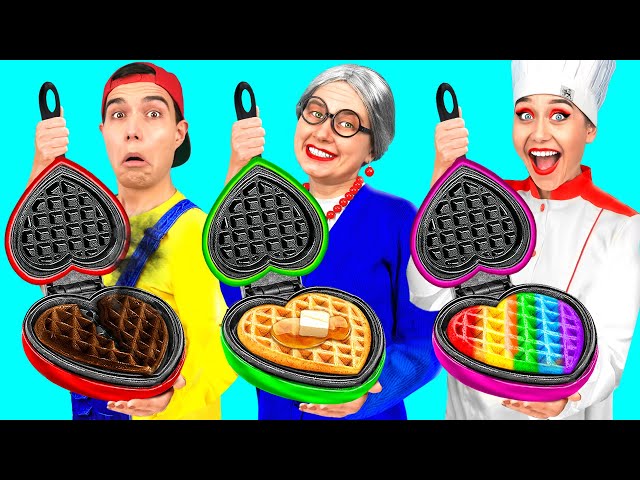 Me vs Grandma Cooking Challenge | Kitchen Hacks and Tricks by PaRaRa Challenge