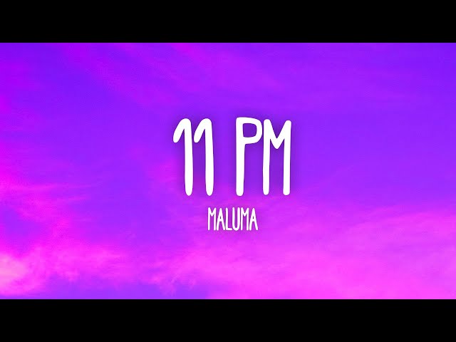 Maluma - 11 PM (Letra/Lyrics)