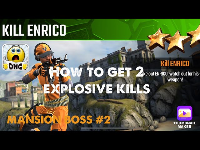 Kill Enrico, Sniper Strike Special OPs Boss - (Boss / zone 17)