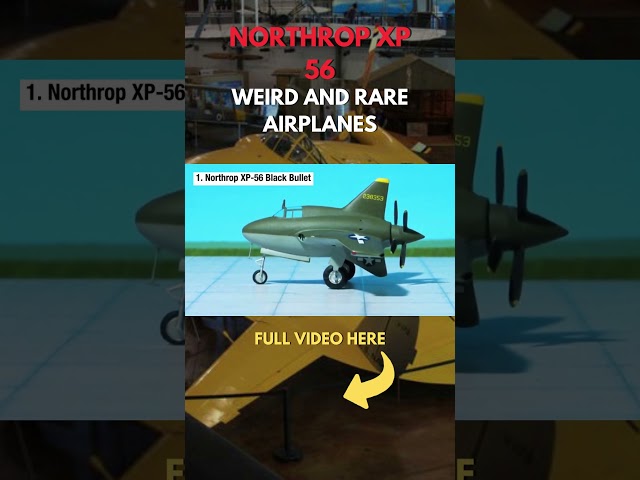 Weird and Rare Airplanes | Northrop XP 56 #shorts #viralshorts #trendingshorts
