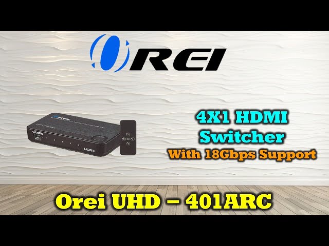 4K 4x1 HDMI Switcher with ARC support - Remote Control UHD-401ARC