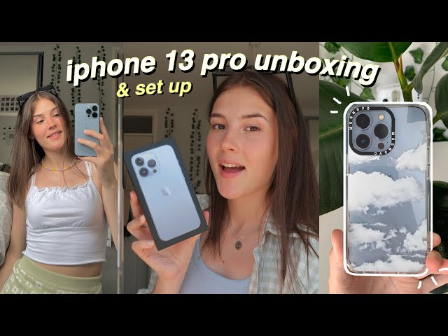 unboxing the iPhone 13 pro + set up