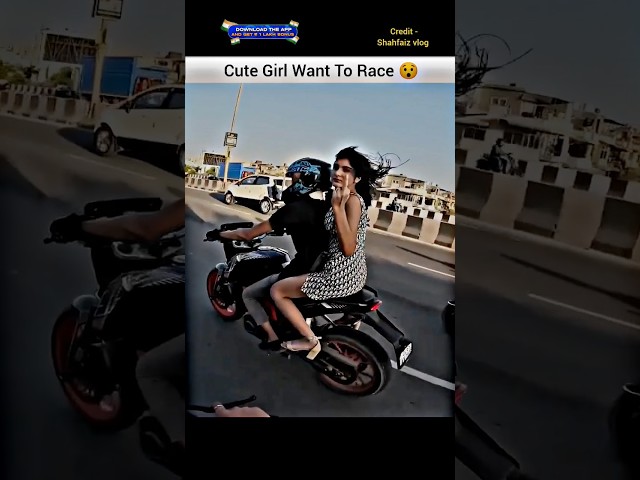 @shahfaiz2 Chapri Girl Want To Race With Me 😱 #girl #shorts #bike #rider #youtubeshorts #vlog #ktm