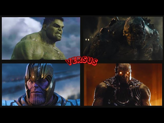 Darkseid and Doomsday vs Thanos and Hulk / MCU vs DCEU #mcu #dceu #marvel #dc #thanos