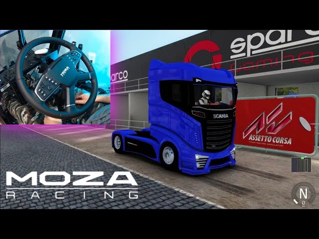 Drifting with a Semi ?!? - NEW MOZA RACING TSW Truck wheel First Impressions - Wheel Game play