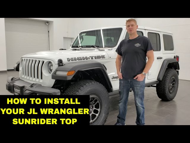 HOW TO INSTALL YOUR JEEP WRANGLER JL SUNRIDER TOP BONUS AT THE END