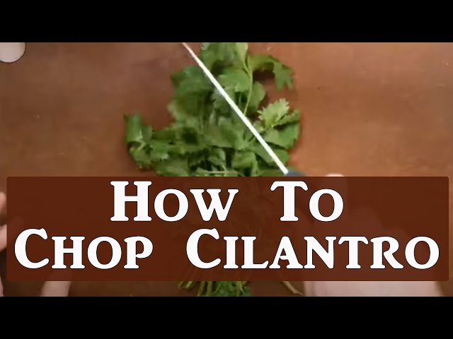 Here's The Easiest Way To Chop Cilantro