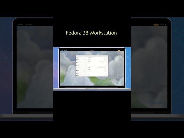 Fedora 38 Workstation with GNOME 44 #shorts