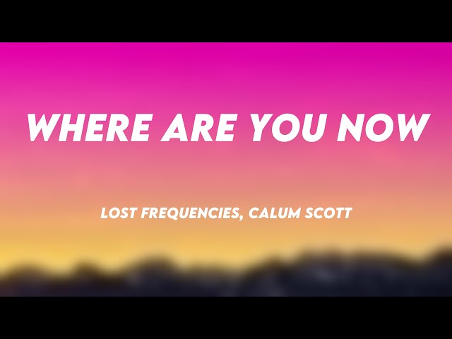 Where Are You Now - Lost Frequencies, Calum Scott [Lyrics Video] 🛸