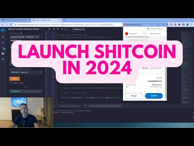 How to launch a token on Ethereum in 3 steps? Tutorial 2024. PEPE clone listed on Uniswap?!