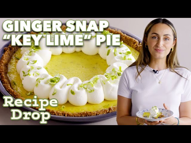 Sweet & Sour “Key Lime” Pie with Buttery Gingersnap Crust | Recipe Drop | Food52