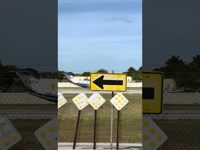 Plane Spotting: Jet taking off from Boca Raton Airport, Florida using runway 05. (KBCT)