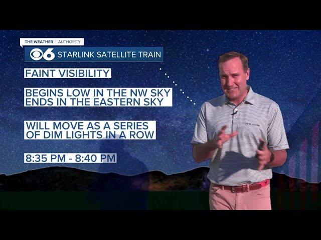 When you can see Starlink satellite train in night sky