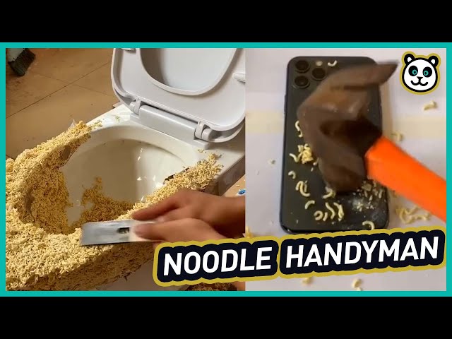 Fixing a toilet with Ramen Noodles!