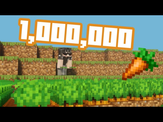 I Farmed 1 Million Carrots In Minecraft (PART 2)