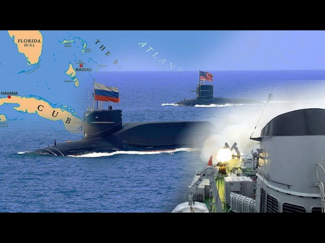 NATO is panicking !! US submarine meets Russia's most advanced submarine at sea in Havana, Cuba