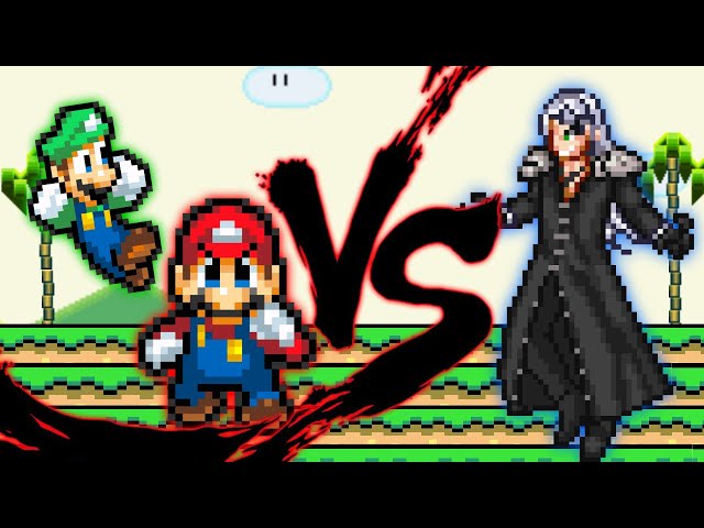 Mario and Luigi vs Sephiroth (Sprite Animation)