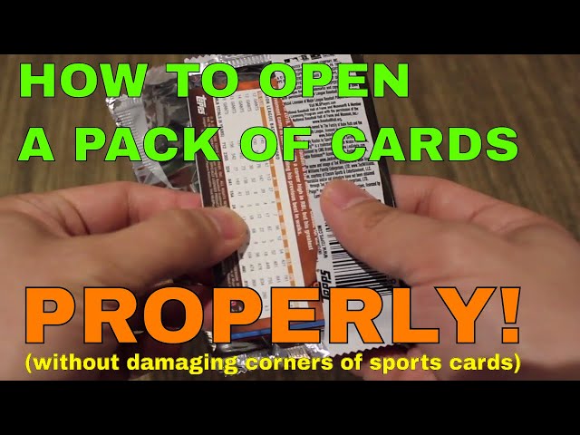 How to open a pack of sports cards properly | MAKE EASY
