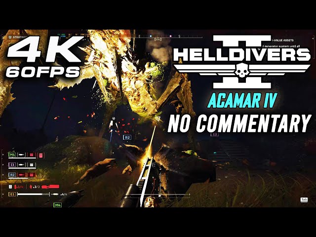 Helldivers 2 : 4K Gameplay No Commentary MAX Settings | RTX 4080 P116
