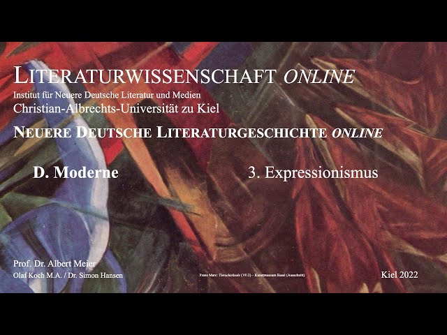 Literaturgeschichte online - Moderne (Expressionismus / van Hoddis: Weltende) 16 von 17