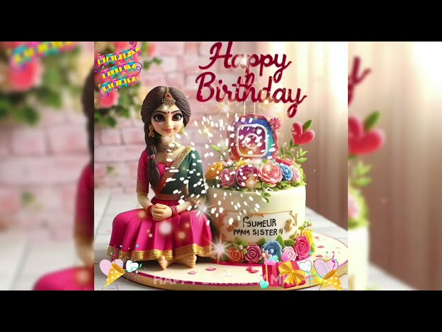 Happy Birthday text animation video | birthday wishes | birthday Akshata | birthday song