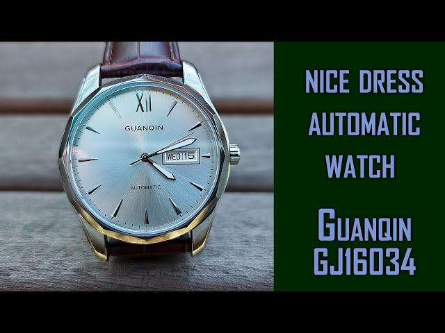 Guanqin GJ16034  automatic dress style watch review caliber NH36 #guanqin #gedmislaguna #nh36