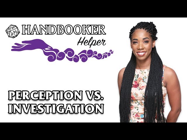 Handbooker Helper: Perception vs. Investigation