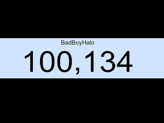 BadBoyHalo crying when we got him to 100,000 subscribers