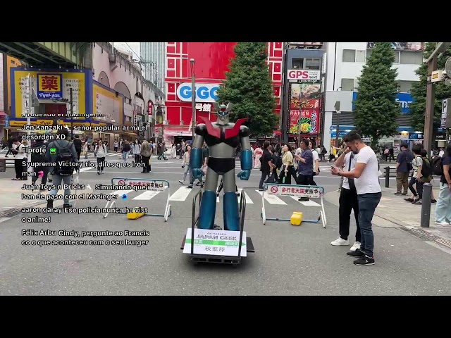 En vivo desde Akihabara con nuestro Mazinger Gigante en las calles de Akihabara