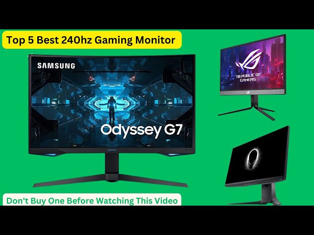 Best 240hz Gaming Monitors 2024 (Don't Buy One Before Watching This Video)