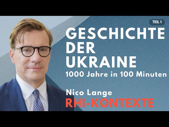 Stufen der ukrainischen Geschichte: 1000 Jahre in 100 Minuten. Teil 1 mit Nico Lange.